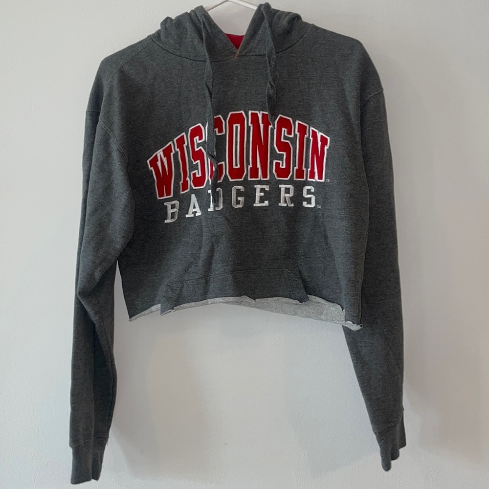 Wisconsin Badgers Crop Sweatshirt